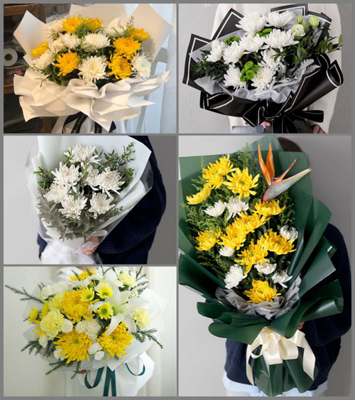 广东东莞市万江街道曲海村白事花束代送